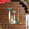 Stain Glass Kitty Decor
