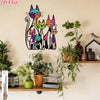 Stain Glass Kitty Decor